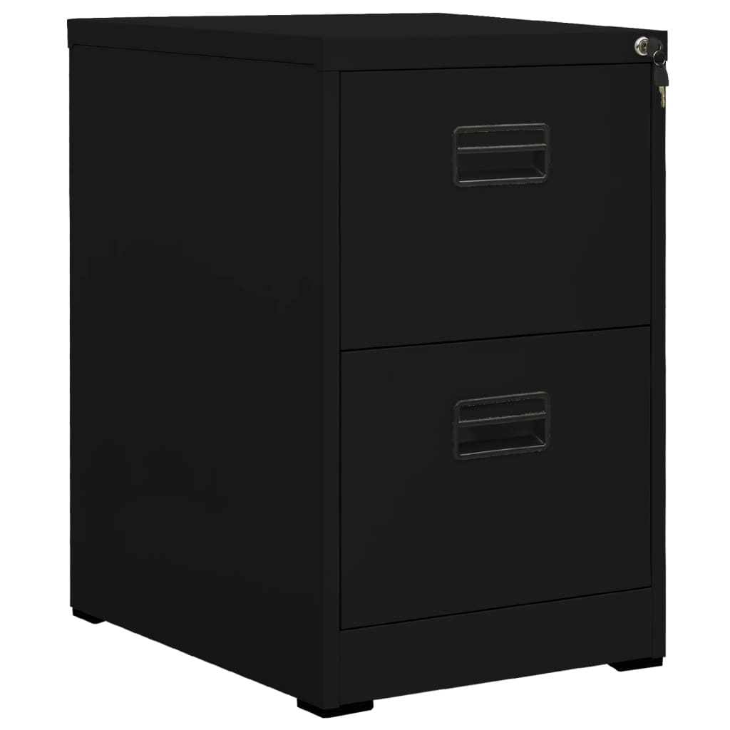 vidaXL Filing Cabinet Black 46x62x72.5 cm Steel