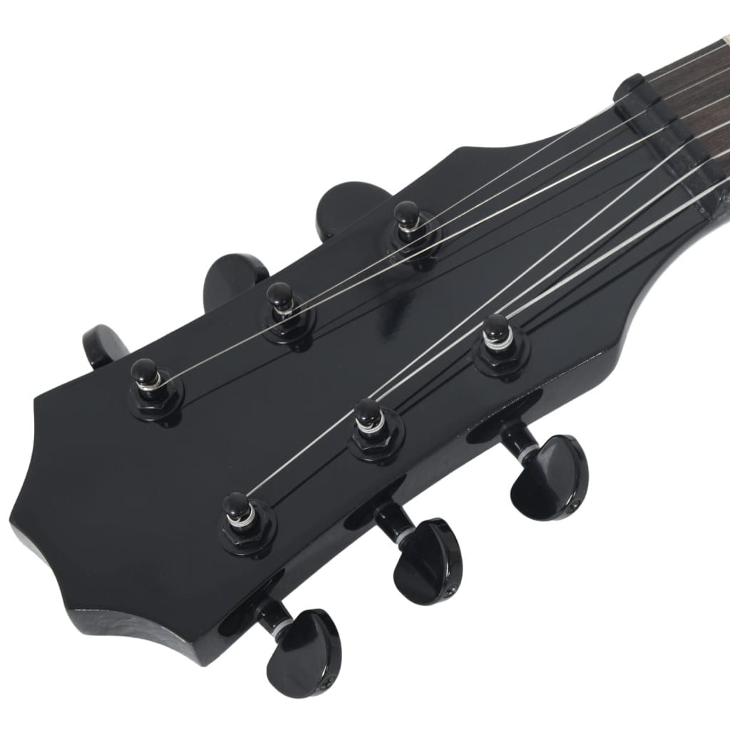 vidaXL Electric Guitar for Kids with Bag Black 3/4 30"