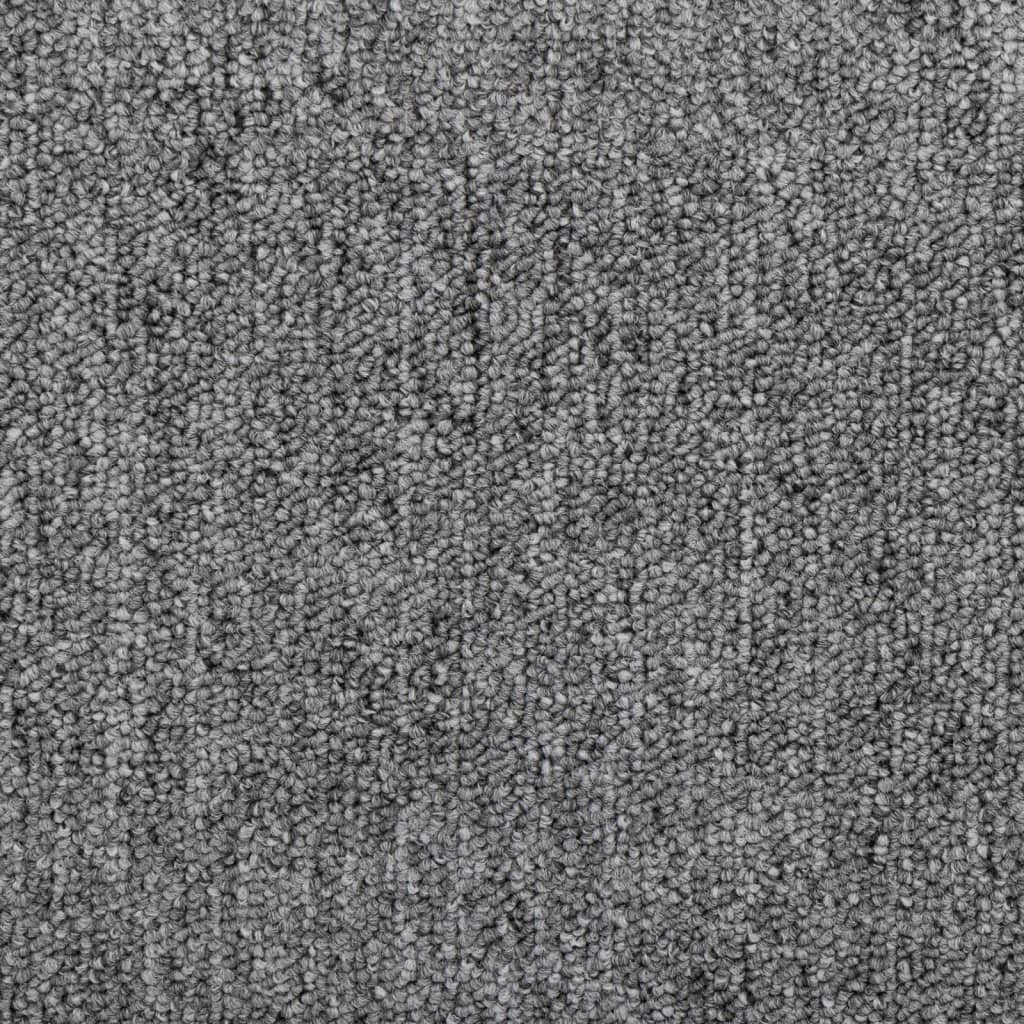 vidaXL Carpet Stair Treads 15 pcs Dark Grey 65x24x4 cm