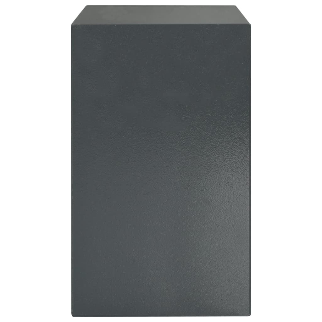 vidaXL Digital Safe with Fingerprint Dark Grey 35x31x50 cm