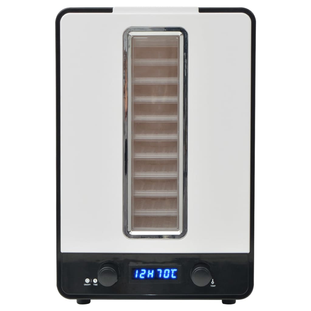 vidaXL Food Dehydrator with 10 Trays 550 W White