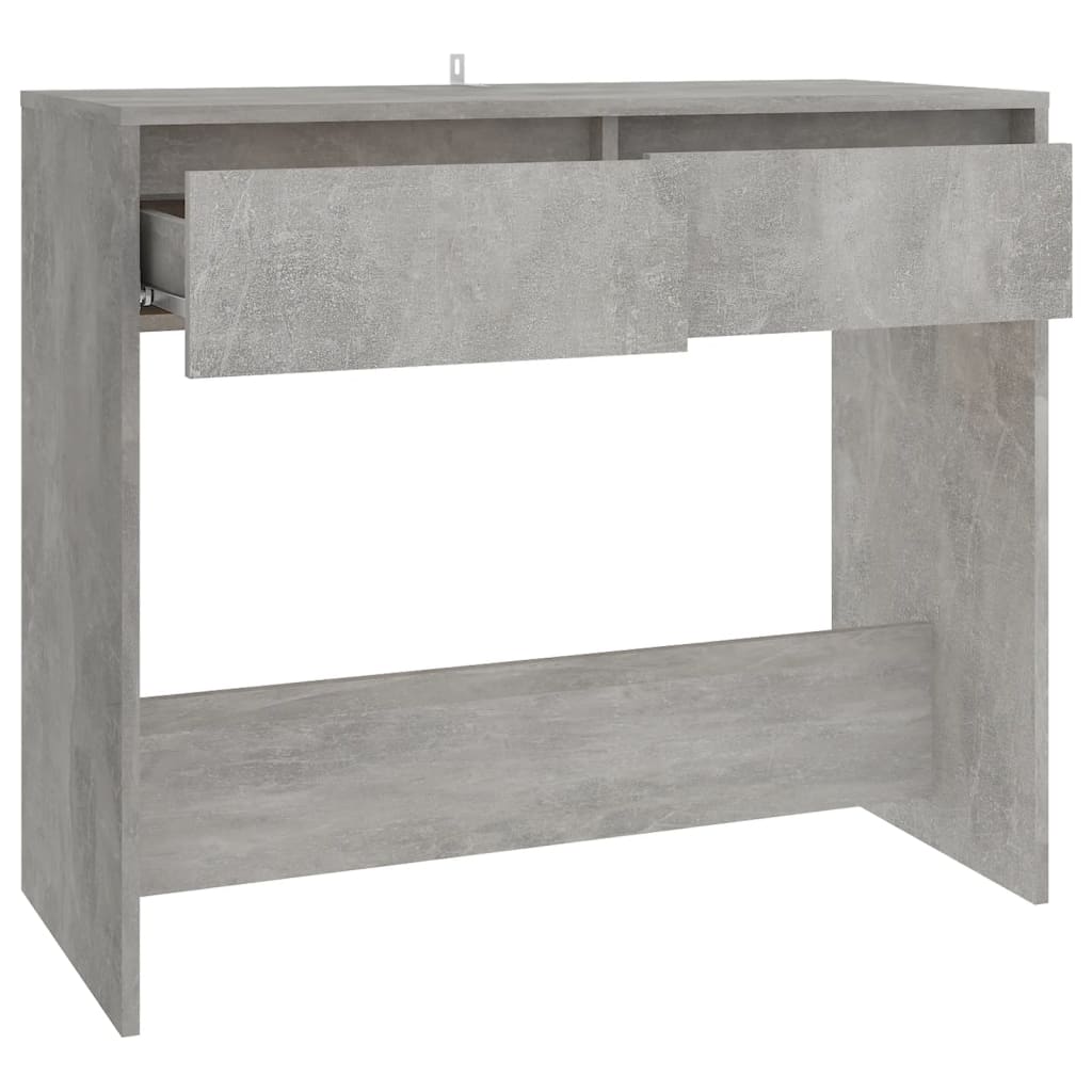 vidaXL Console Table Concrete Grey 89x41x76.5 cm Steel