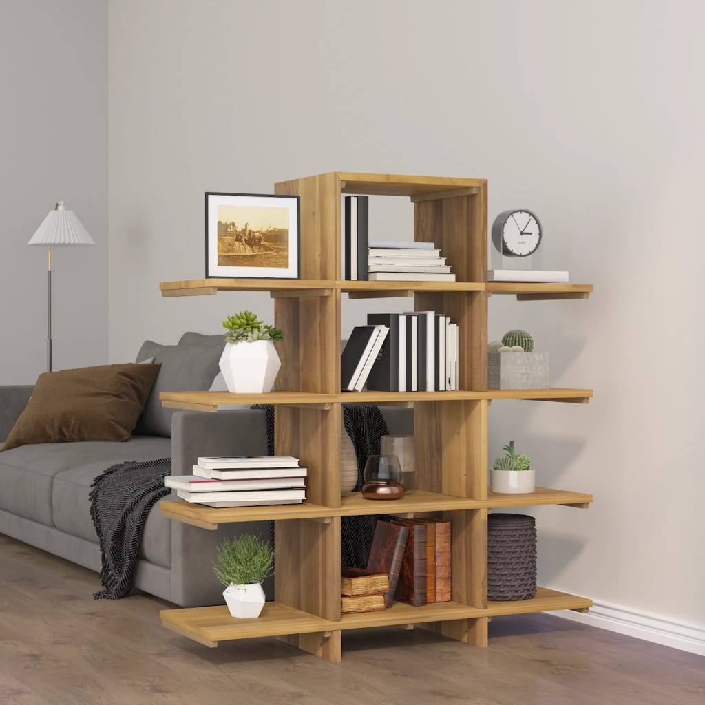 vidaXL Book Cabinet 100x30x120 cm Solid Wood Teak