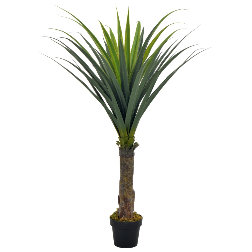 vidaXL Artificial Plant Yucca Tree with Pot Green 145 cm