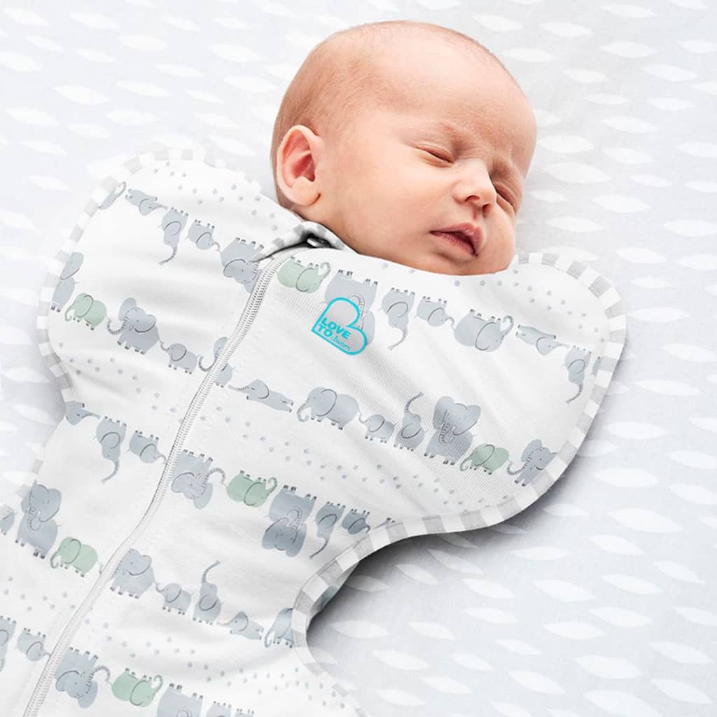 Love to Dream Baby Swaddle Swaddle Up Lite Stage 1 M Elephant White
