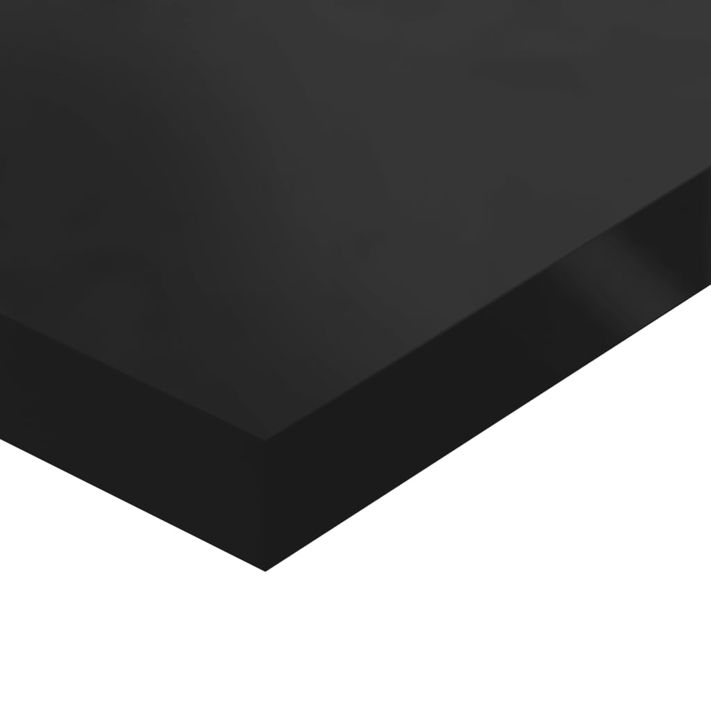 vidaXL Bookshelf Boards 8 pcs High Gloss Black 60x10x1.5 cm Engineered Wood