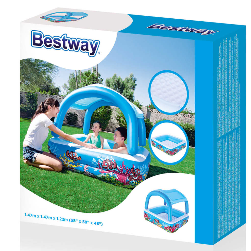 Bestway Canopy Play Pool Blue 140x140x114 cm 52192