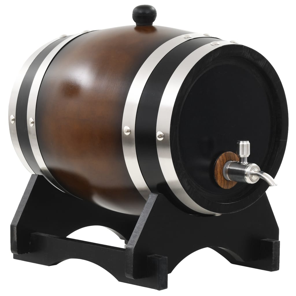 vidaXL Wine Barrel with Tap Solid Pinewood 12 L