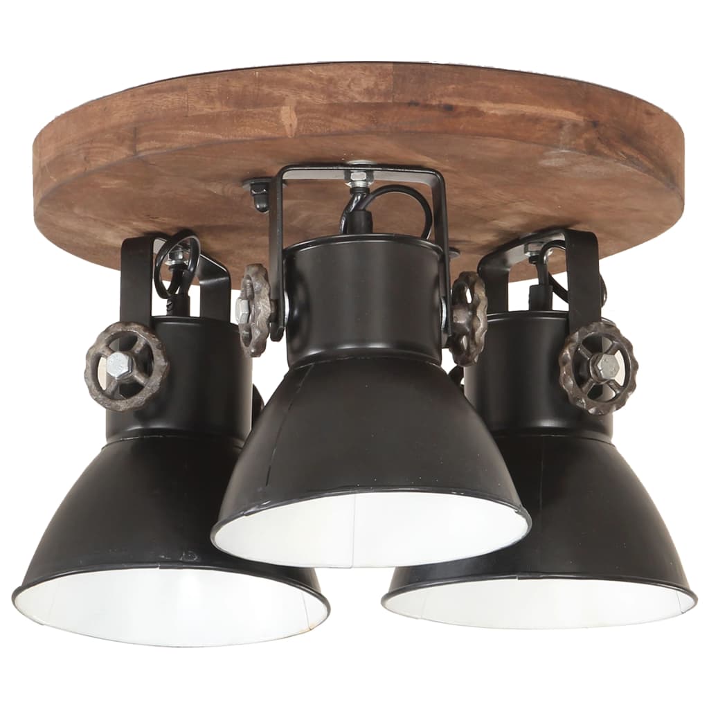 vidaXL Industrial Ceiling Lamp 25 W Black 42x27 cm E27