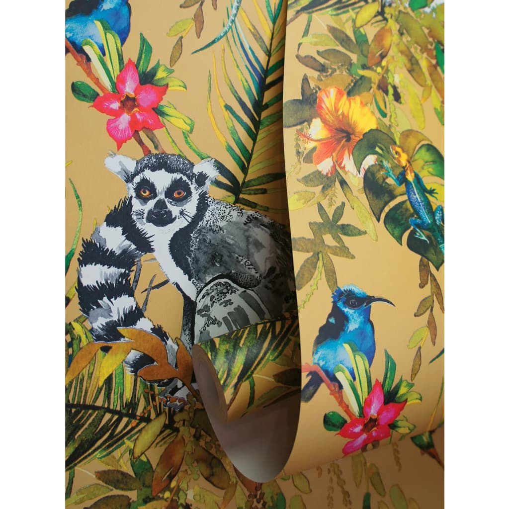 DUTCH WALLCOVERINGS Wallpaper Lemur Ochre
