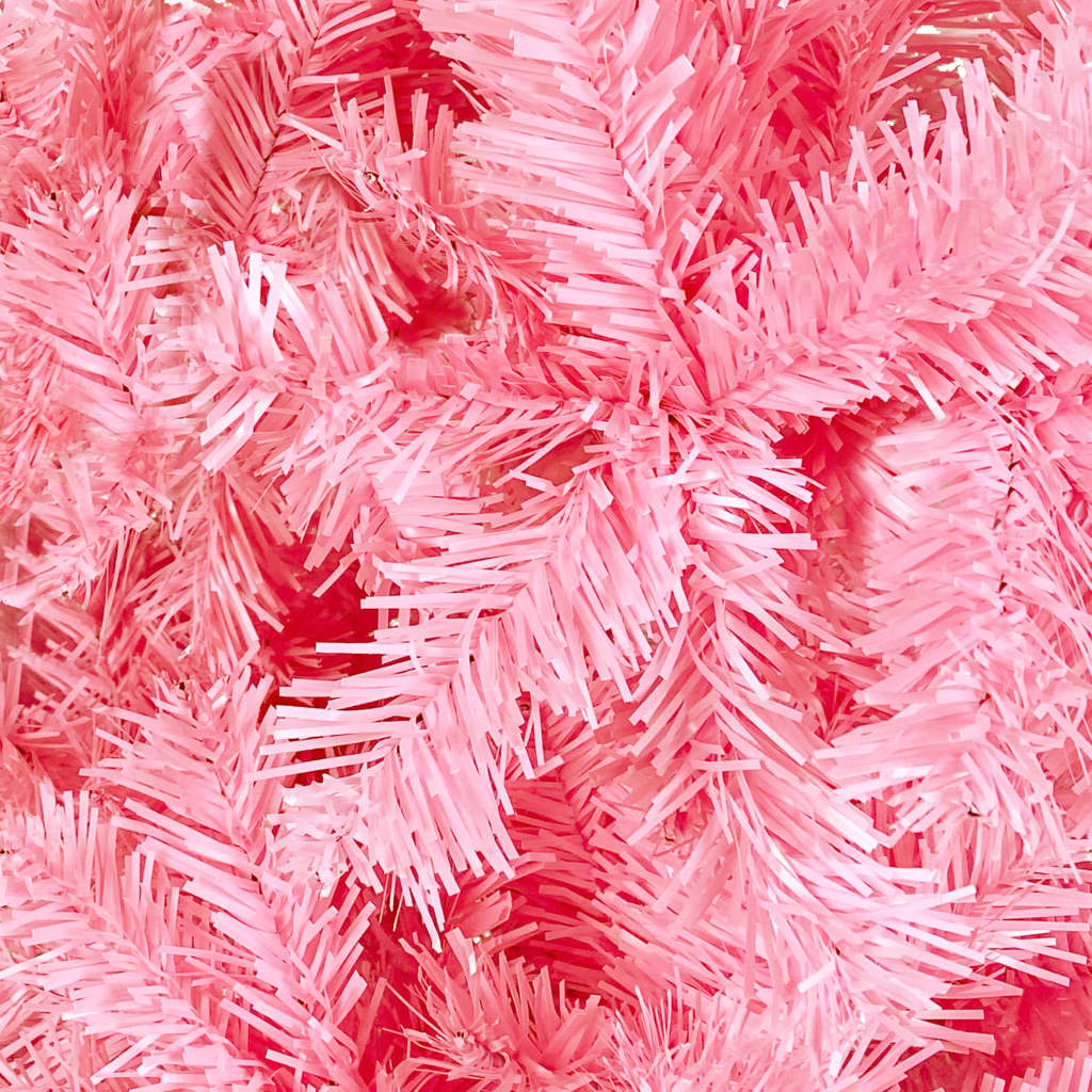 vidaXL Slim Christmas Tree Pink 210 cm