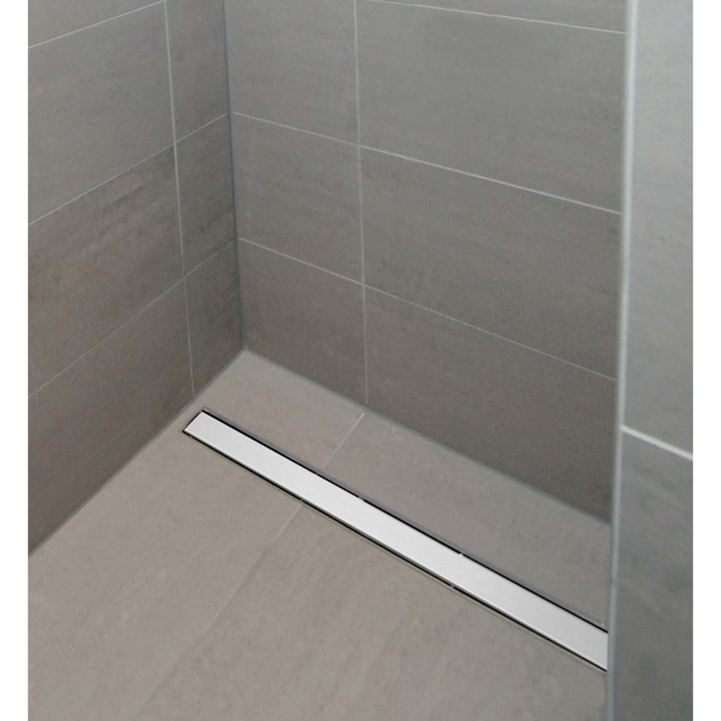 SCHÜTTE Shower Floor Drain with Stainless Steel Cover 85.5 cm