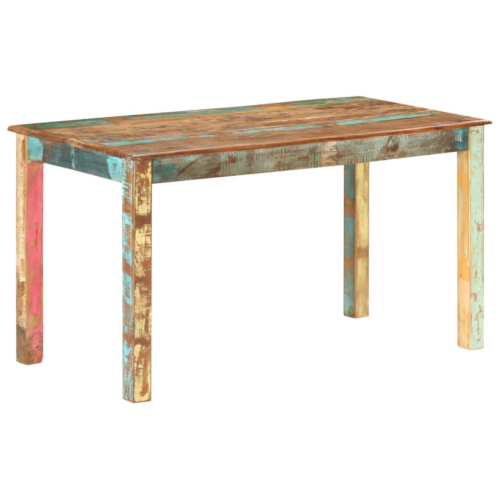 vidaXL Dining Table Solid Reclaimed Wood 140x70x76 cm