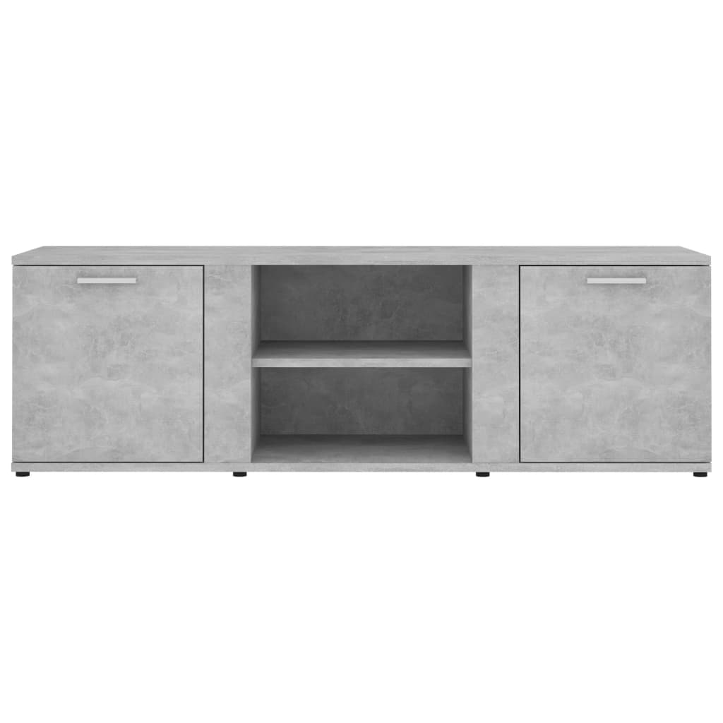 vidaXL TV Cabinet Concrete Grey 120x34x37 cm Engineered Wood