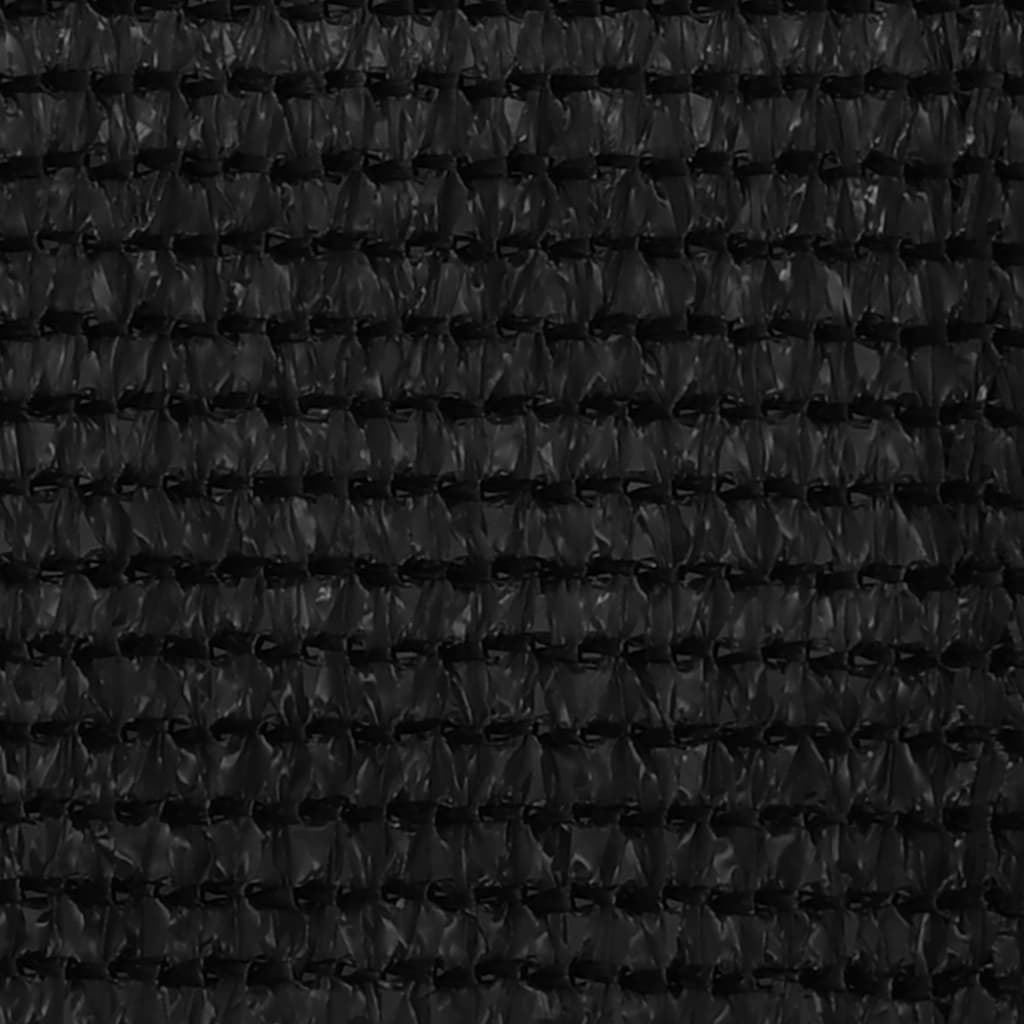 vidaXL Tent Carpet 400x400 cm Black HDPE