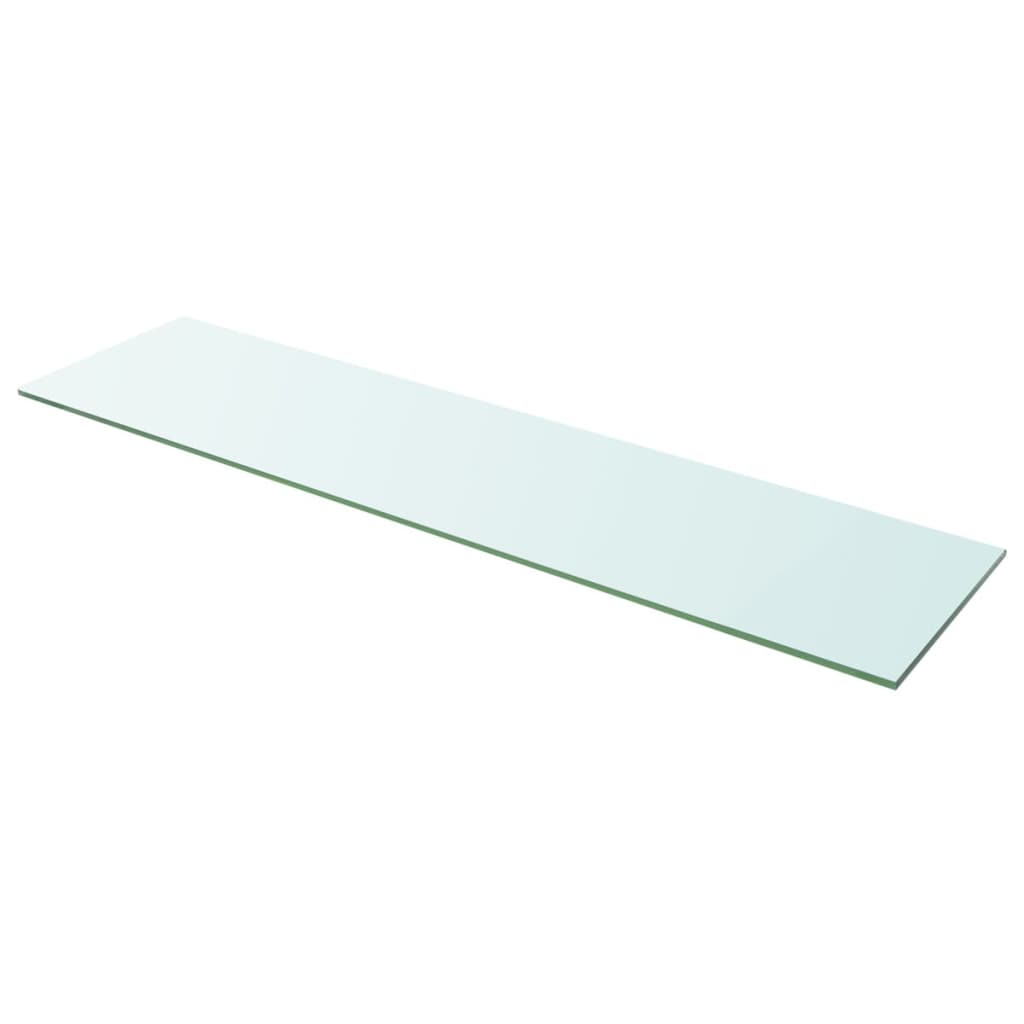 vidaXL Shelf Panel Glass Clear 100x25 cm