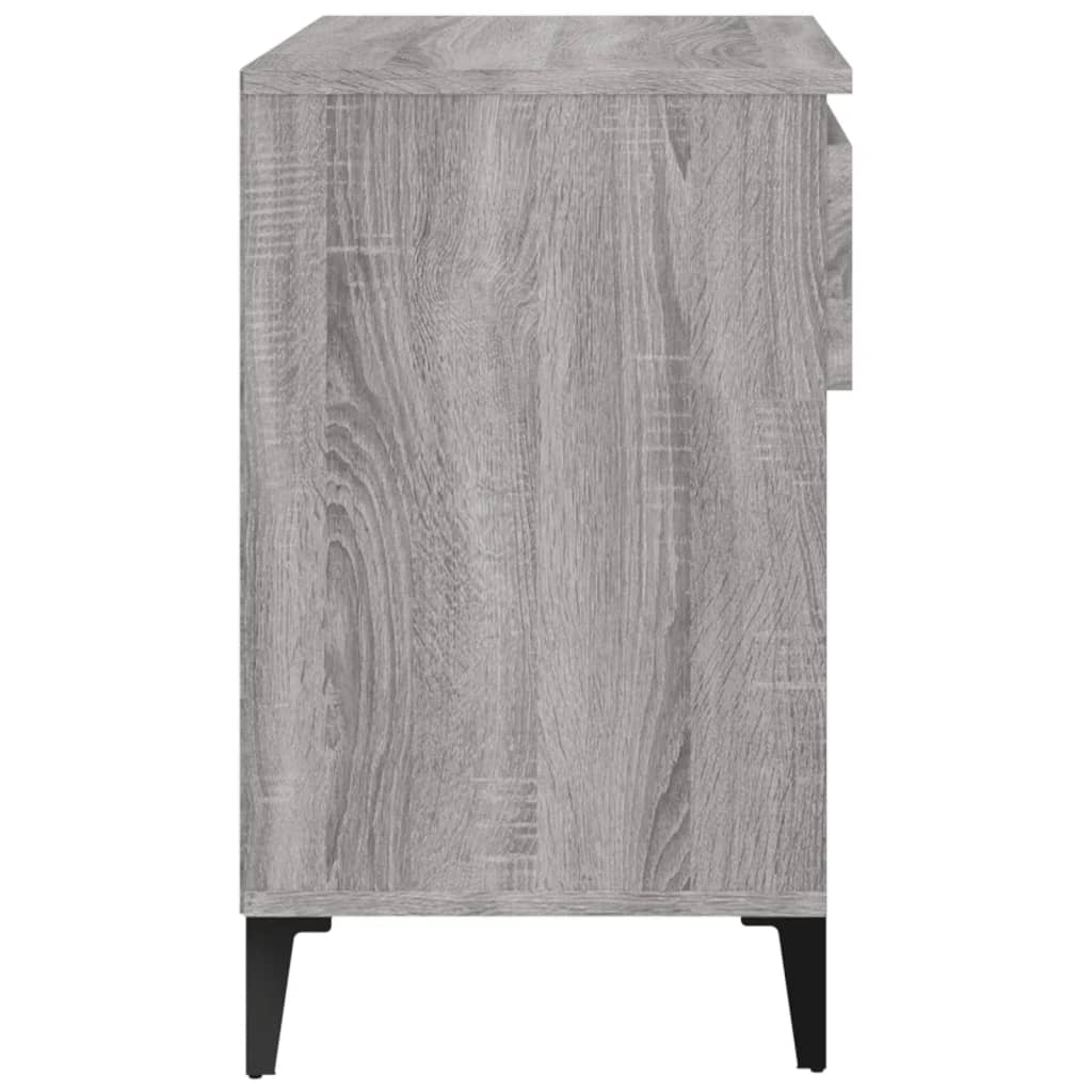 vidaXL Shoe Cabinet Grey Sonoma 70x36x60 cm Engineered Wood