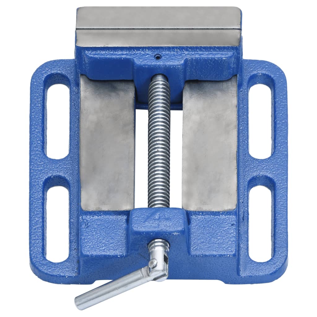 vidaXL Drill Press Vise Blue 100 mm Cast Iron