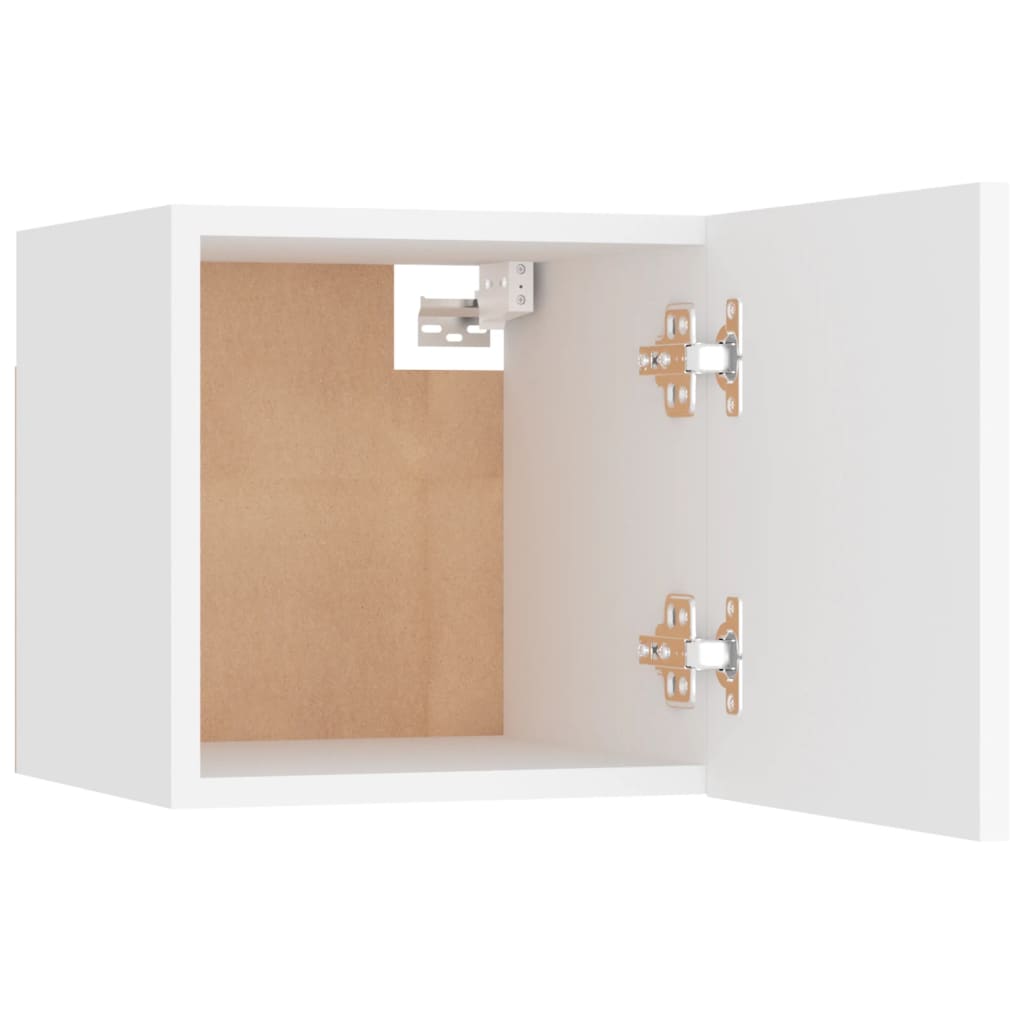 vidaXL Wall Mounted TV Cabinet White 30.5x30x30 cm