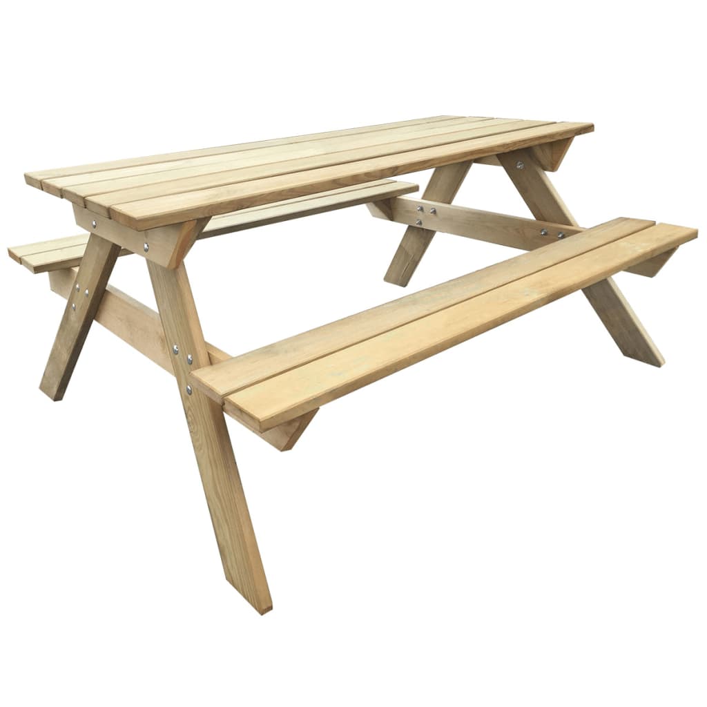 vidaXL Picnic Table 150x135x71.5 cm Wood