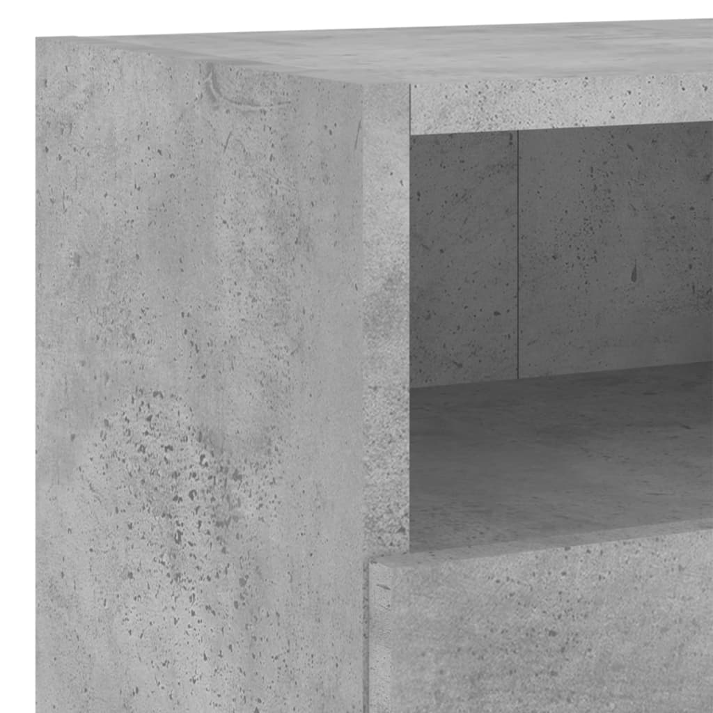 vidaXL 4 Piece TV Wall Units Concrete Grey Engineered Wood