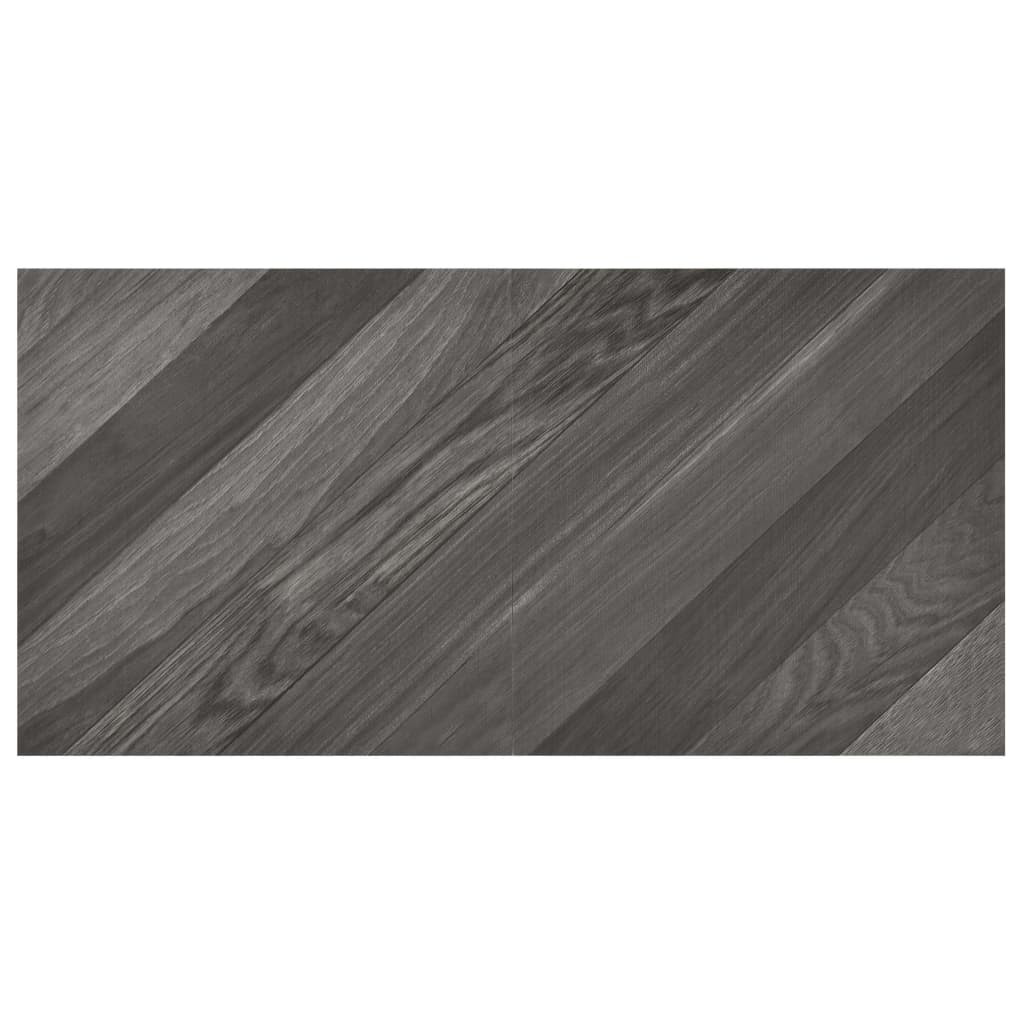 vidaXL Self-adhesive Flooring Planks 55 pcs PVC 5.11 m² Grey Striped