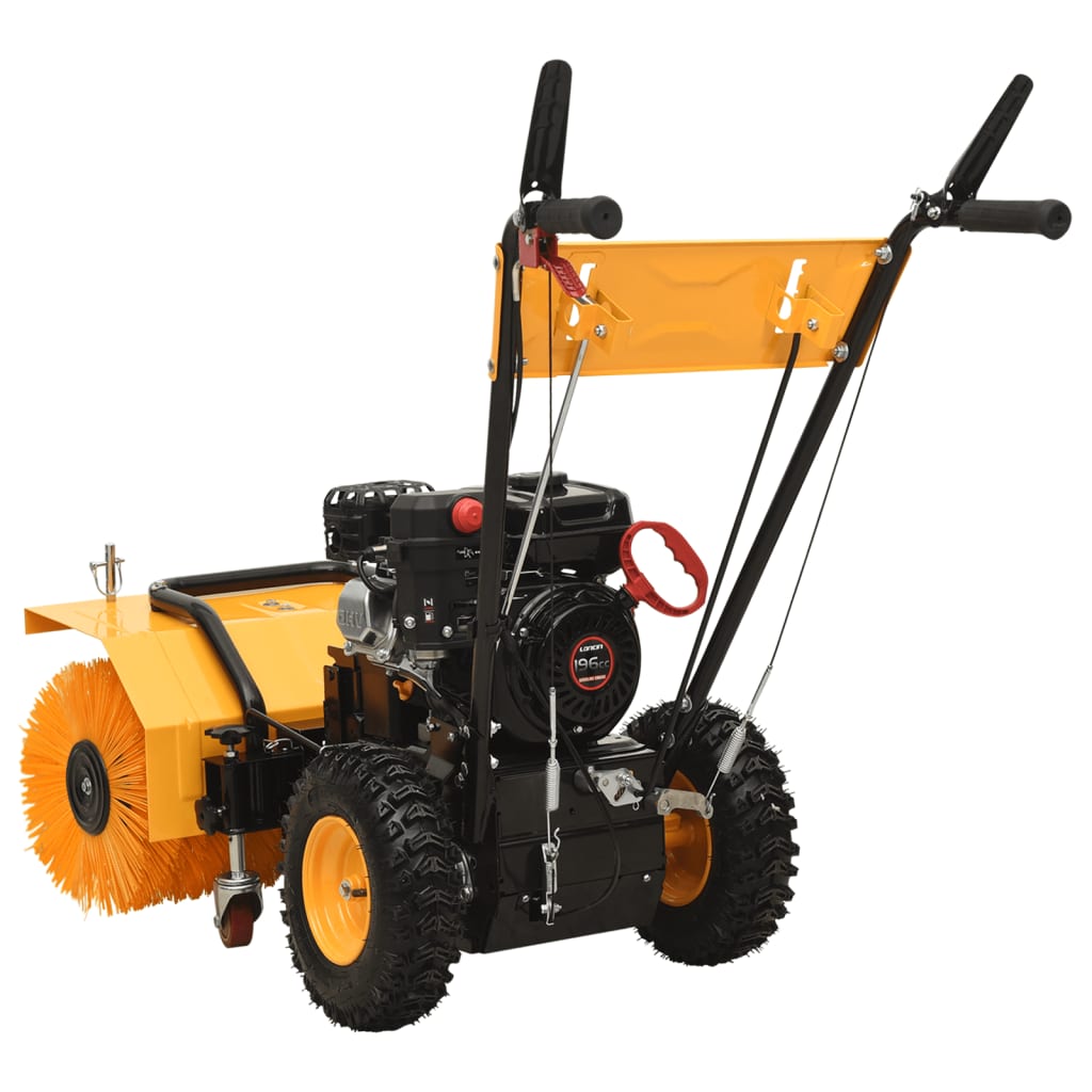 vidaXL Petrol-powered 4-in-1 Snow Thrower and Sweeper Set 6.5HP