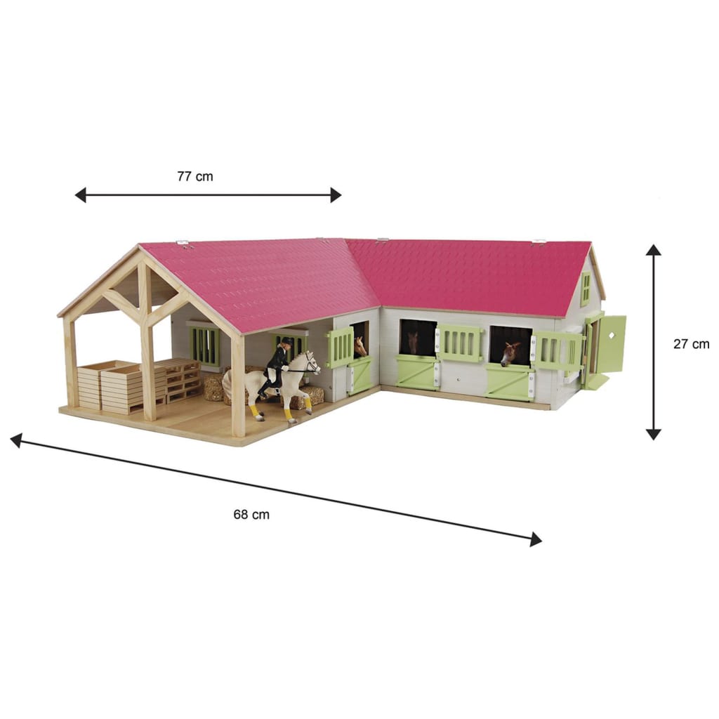 Kids Globe Horse Stable 1:24 Pink
