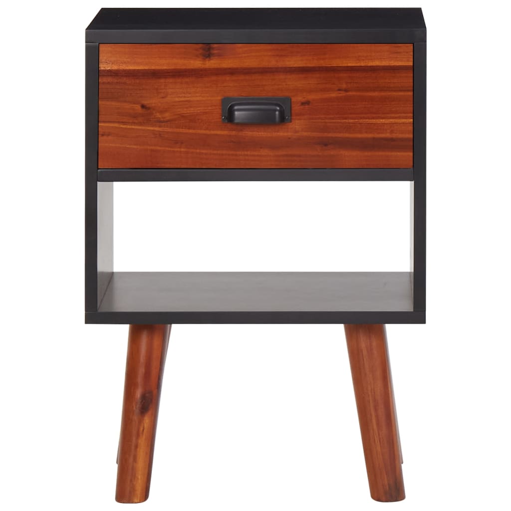 vidaXL Solid Acacia Wood Bedside Cabinet 40x30x57 cm