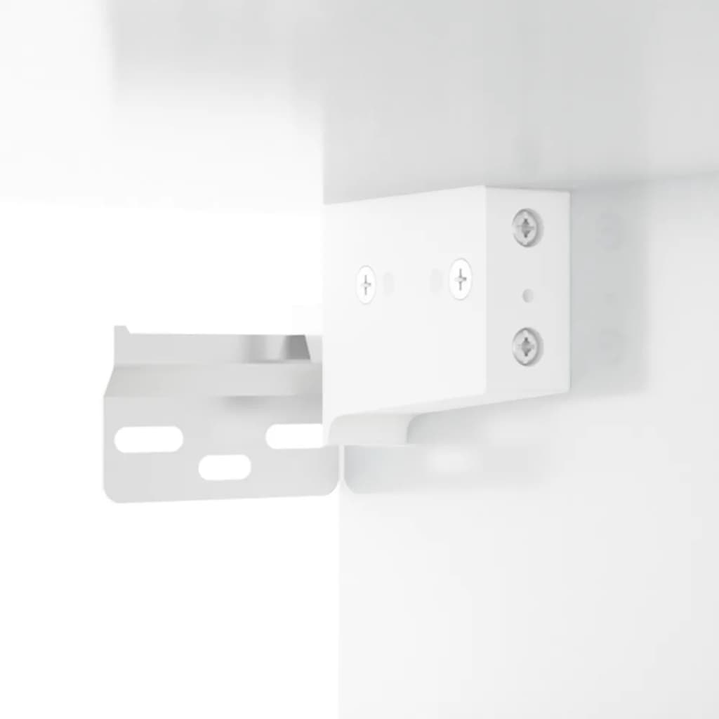 vidaXL Hallway Cabinet High Gloss White 97.5x37x99 cm Engineered Wood