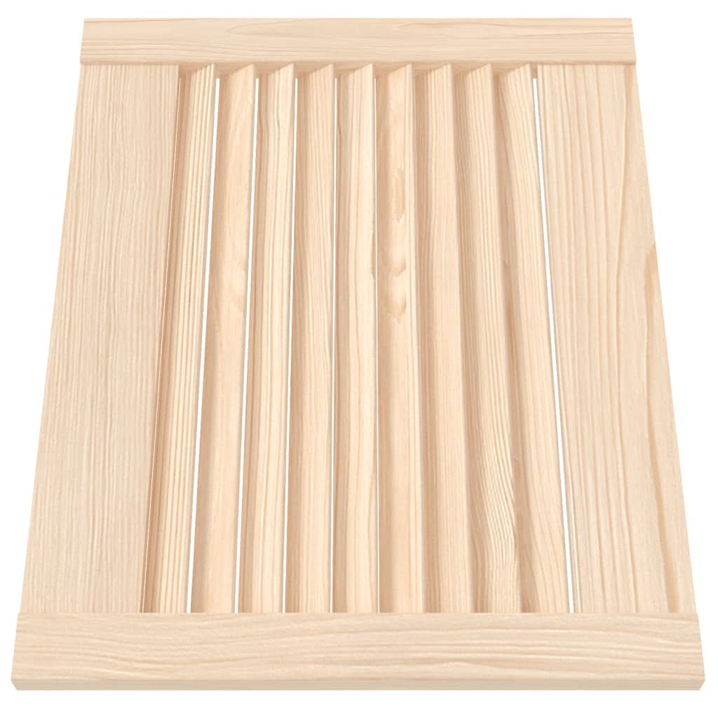 vidaXL Cabinet Doors Louvred Design 2 pcs 39.5x49.4 cm Solid Wood Pine