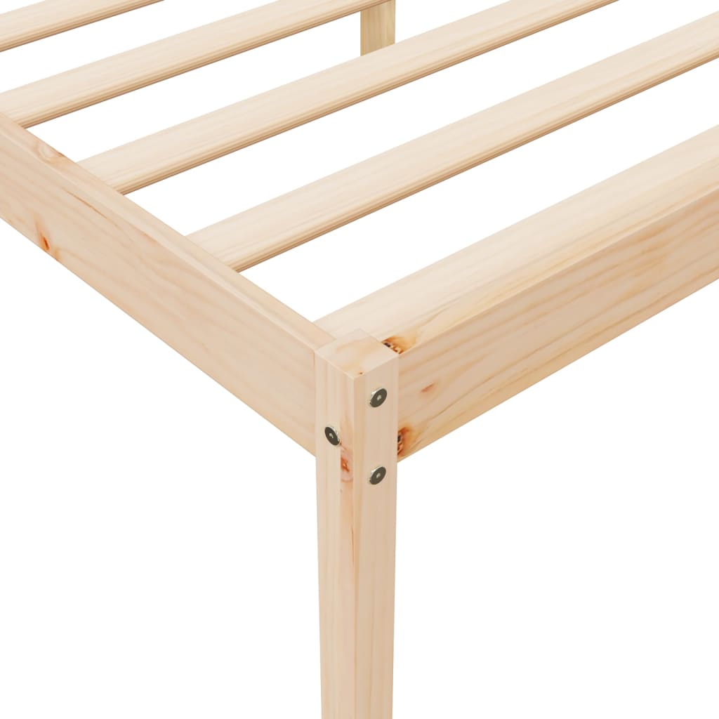 vidaXL Bed Frame 160x200 cm Solid Wood Pine