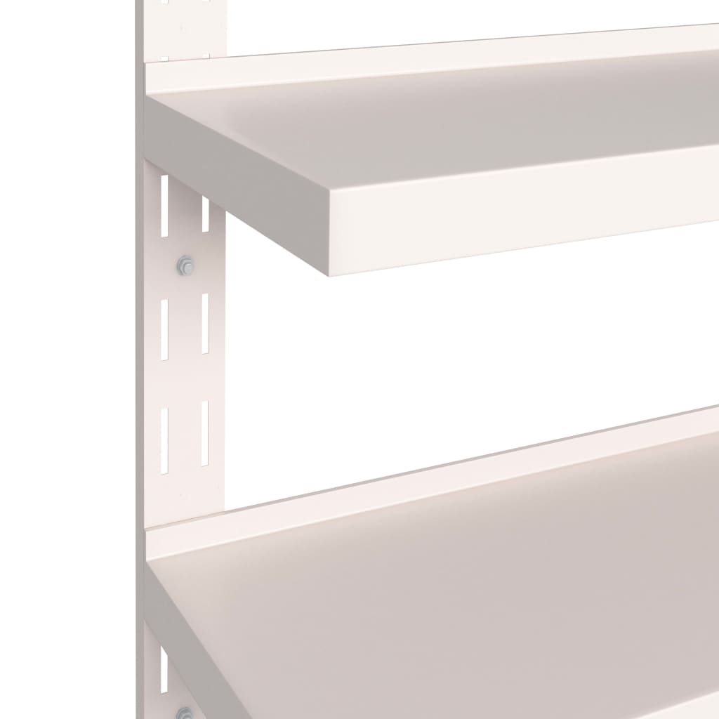 vidaXL 2-Tier Floating Wall Shelves 2 pcs Stainless Steel 200x30 cm