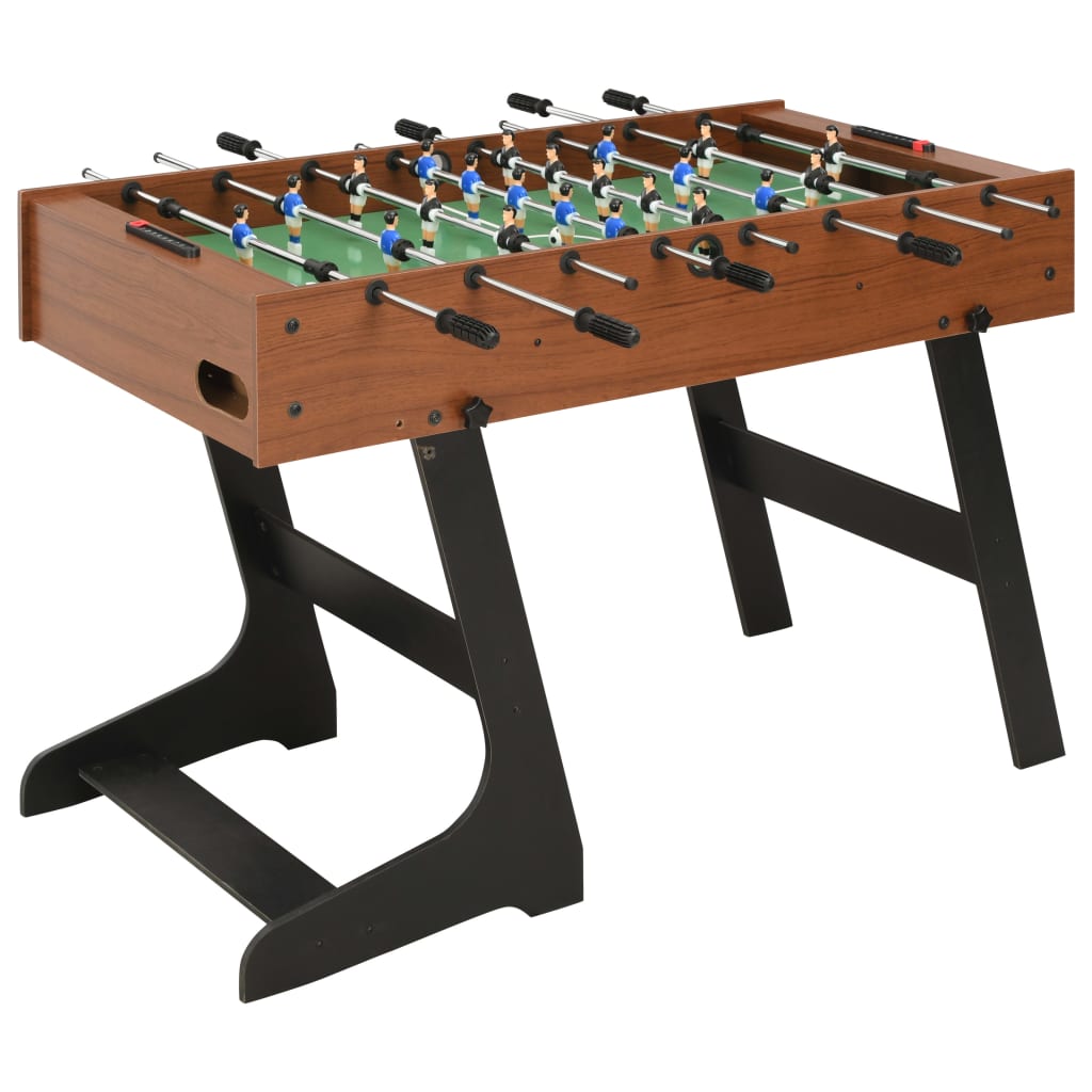 vidaXL Folding Football Table 121x61x80 cm Brown