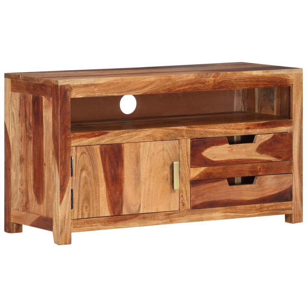 vidaXL TV Cabinet 90x34.5x50 cm Solid Wood Acacia