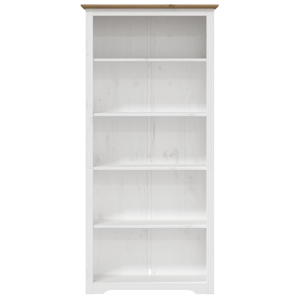 vidaXL Bookcase BODO Brown 80x38x180 cm Solid Wood Pine 5-Tier