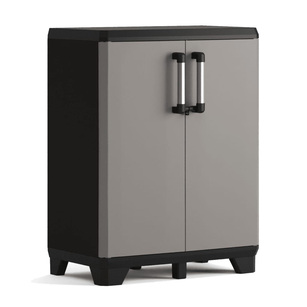 Keter Low Storage Cabinet Pro Black and Grey