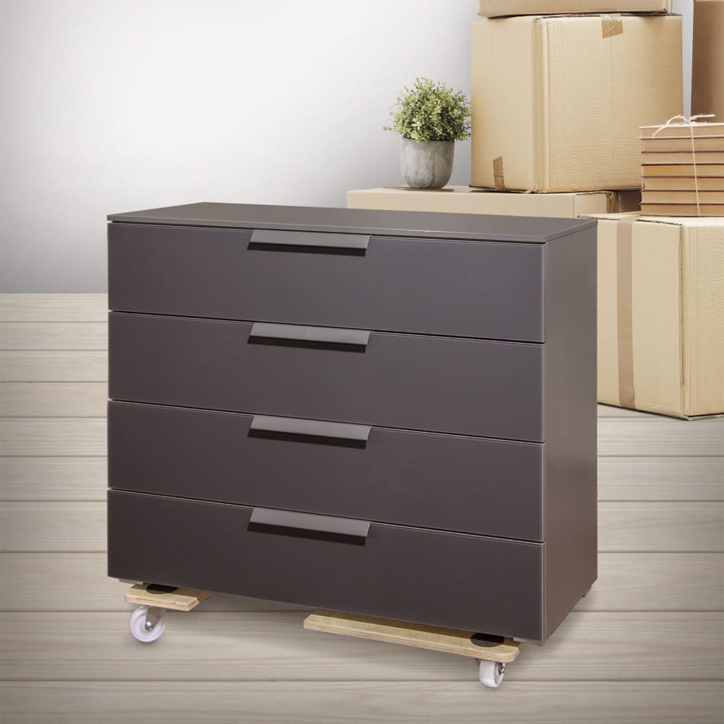 Practo Home Adjustable Furniture Roller 200 kg Wood