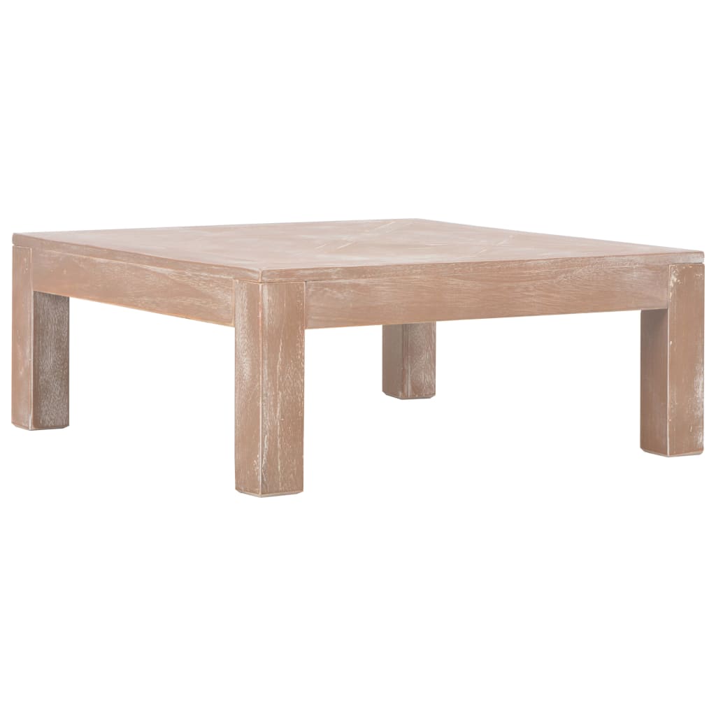 vidaXL Coffee Table 70x70x28 cm Solid Pine Wood