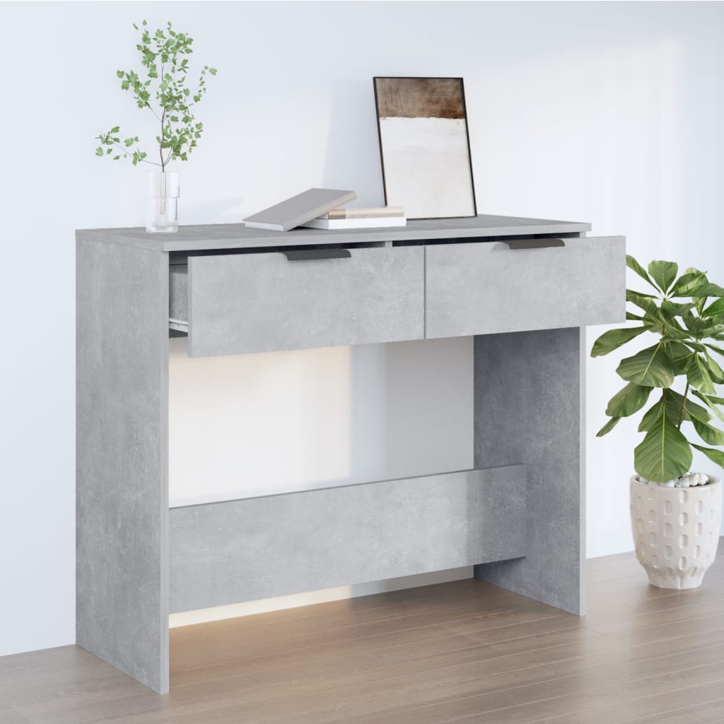 vidaXL Console Table Concrete Grey 90x36x75 cm Engineered Wood