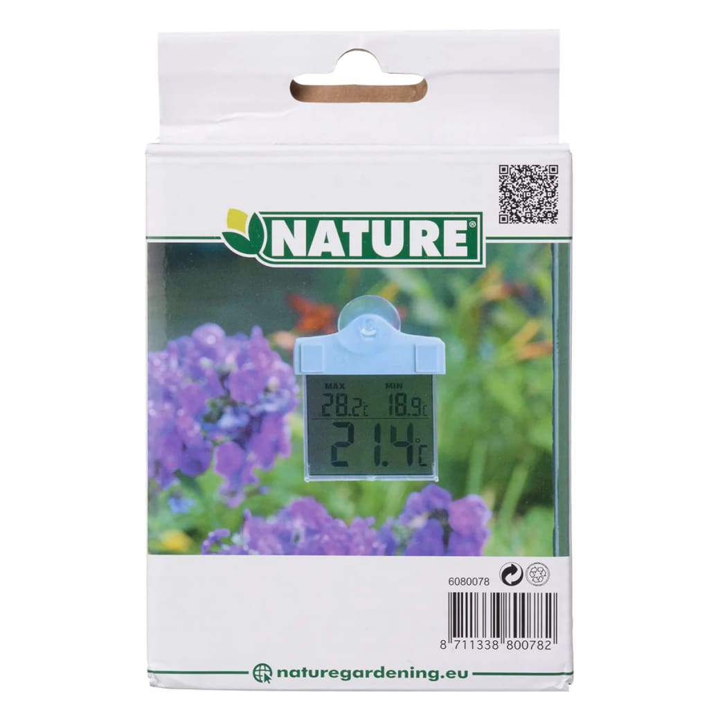 Nature Digital Window Thermometer 13x10x3 cm 6080078