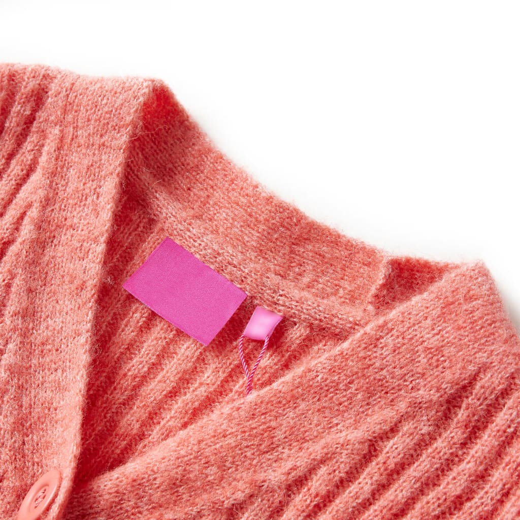 Kids' Cardigan Knitted Medium Pink 104