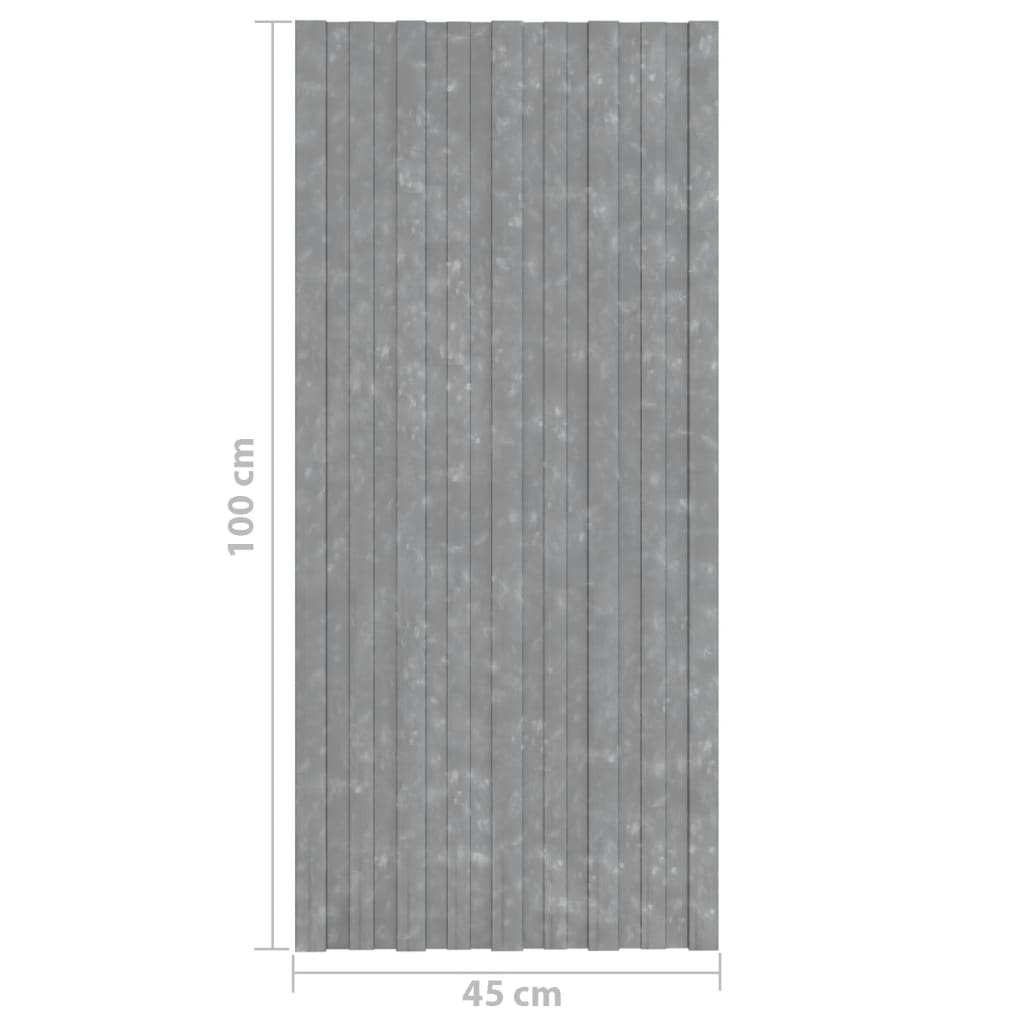 vidaXL Roof Panels 12 pcs Galvanised Steel Silver 100x45 cm
