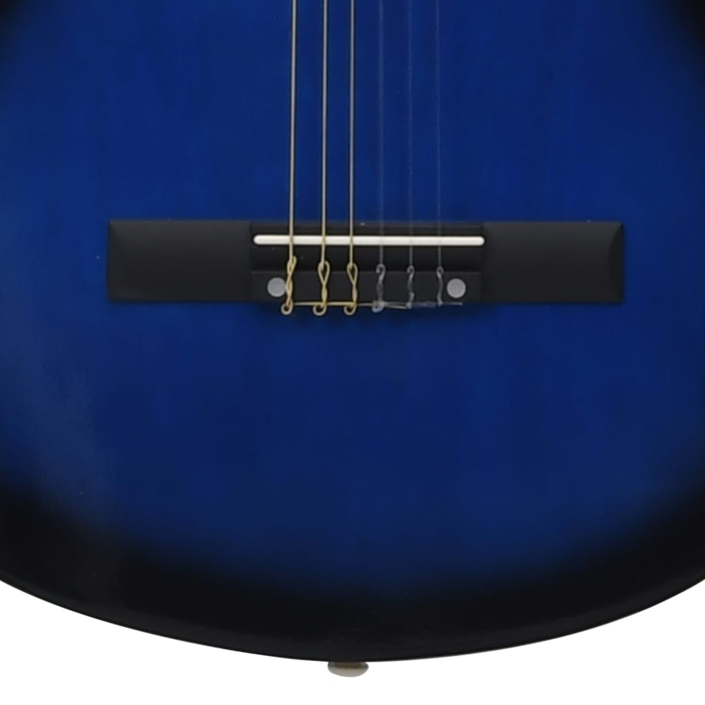 vidaXL Western Classical Cutaway Guitar with 6 Strings Blue Shaded 38