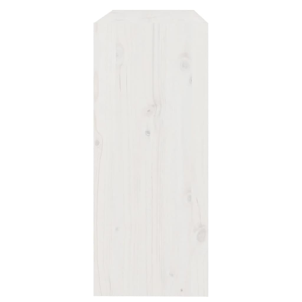 vidaXL Book Cabinet/Room Divider White 80x30x71.5 cm Solid Wood Pine