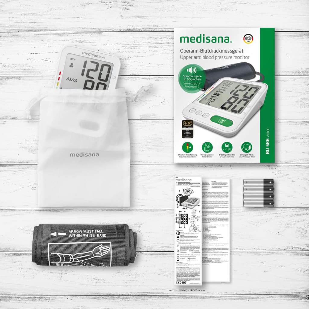 Medisana Upper Arm Blood Pressure Monitor BU 582 Black