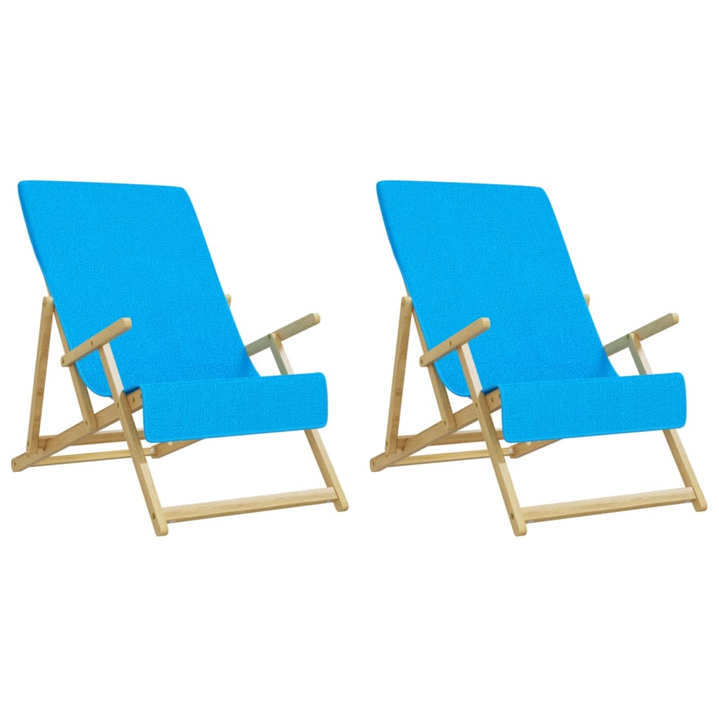 vidaXL Beach Towels 2 pcs Turquoise 60x135 cm Fabric 400 GSM
