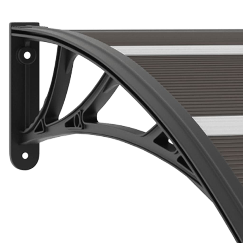 vidaXL Door Canopy Black 300x75 cm PC