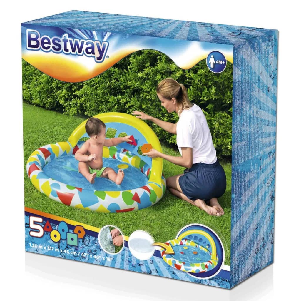 Bestway Kiddie Pool Splash & Learn 120x117x46 cm
