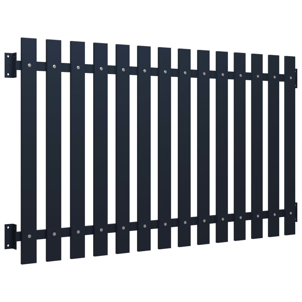 vidaXL Fence Panel Anthracite 170.5x150 cm Powder-coated Steel